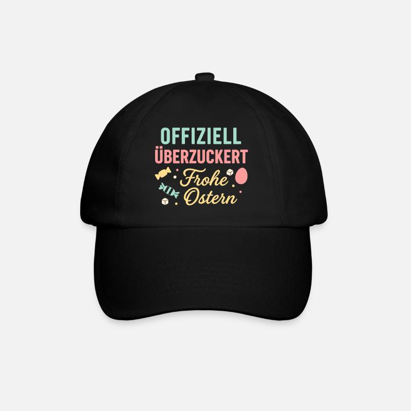 Officially sugar-coated Happy Easter - Baseball Cap - black/black