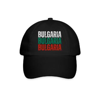 Bulgarian flag, Bulgarian pride - Baseball Cap - black/black - Front