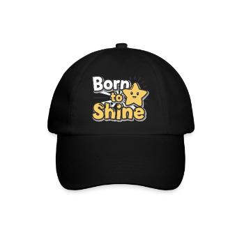 Né pour briller – Strahlender Stern - Casquette classique - noir/noir - Devant