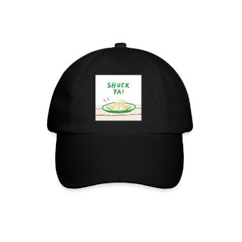 Design drôle d’huître - Casquette classique - noir/noir - Devant