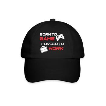 Gamer Work Ethic Graphic Tee - Baseball Cap - black/black - Front