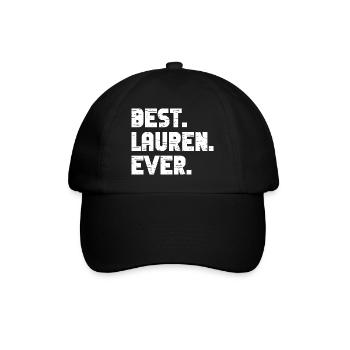 Meilleur cadeau Lauren de tous les temps - Casquette classique - noir/noir - Devant