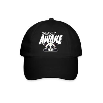 Sleeping Panda Barely Awake - Baseball Cap - black/black - Front