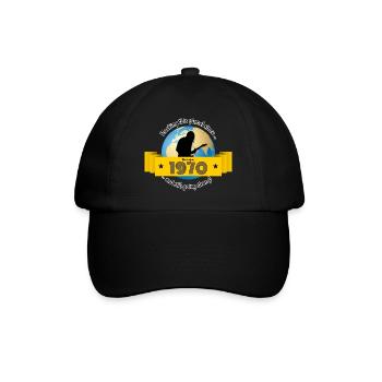 55. Geburtstag fait vibrer cette planète depuis 11/1970 - Casquette classique - noir/noir - Devant