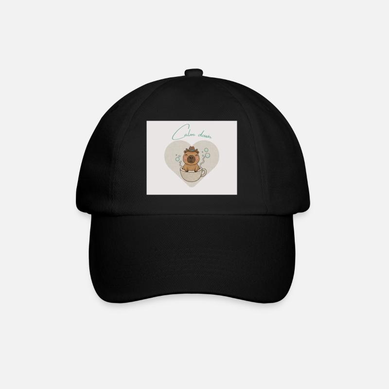 Frissons de hamster dans une tasse de thé - Casquette classique - noir/noir