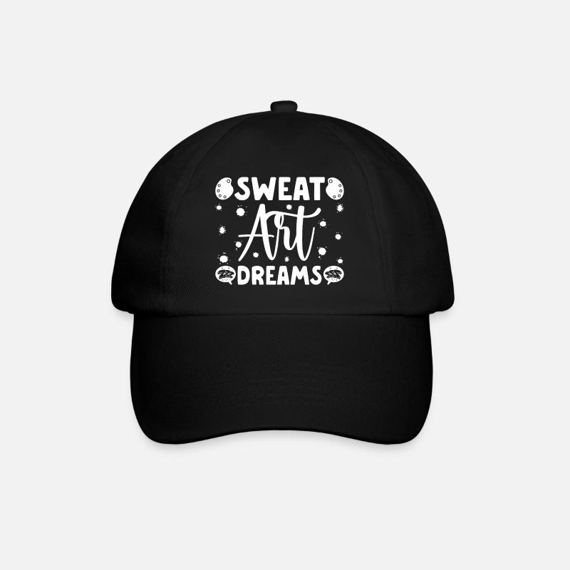 Funny Art Painter Sweat Art Dreams Drawing Gifts - Baseballkappe - Schwarz/Schwarz