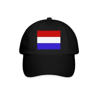 Dutch flag - Baseball Cap - black/black - Front