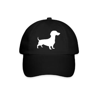 Dachshund Hunde Design Geschenk Dackelbesitzer - Baseballkappe - Schwarz/Schwarz - Vorne