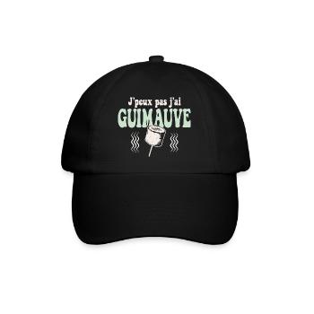 J'peux pas j'ai Guimauve Vert pastel - Casquette classique - noir/noir - Devant