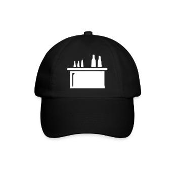 Bar Cocktailbar Gastronomie Geschenk Barkeeper  - Baseballkappe - Schwarz/Schwarz - Vorne