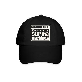 Développeur, ça marche sur ma machine - Casquette classique - noir/noir - Devant