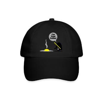 egg vader - Baseballkappe - Schwarz/Schwarz - Vorne