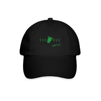 Turtle - Baseballkappe - Schwarz/Schwarz - Vorne