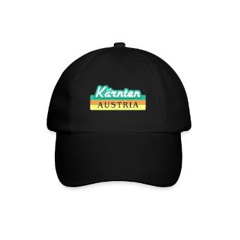 Carinthia Austria Flag Coat of Arms Mountains - Baseball Cap - black/black - Front