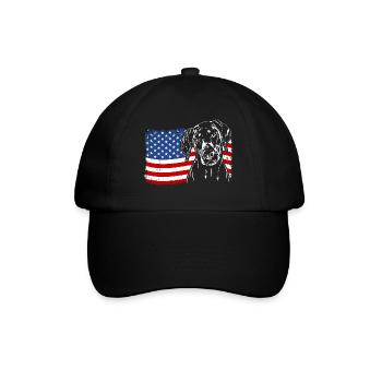 Doberman America Flag Dogs Wilsigns - Casquette classique - noir/noir - Devant