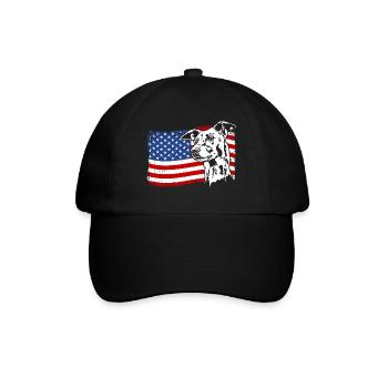 Greyhound America Flag Greyhound Dogs Wilsigns - Casquette classique - noir/noir - Devant