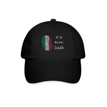 its in my DNA Italien - Baseballkappe - Schwarz/Schwarz - Vorne