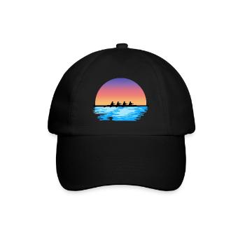 Rudern, Frauen Ruderteam, Wasser und Sonne - Baseballkappe - Schwarz/Schwarz - Vorne