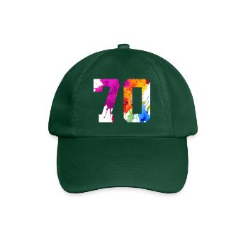 NUMMER 70 JAHRE ALT 70. GEBURTSTAG - Baseballkappe - Flaschengrün - Vorne
