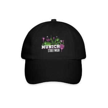 Munich Munich Skyline City Germany Graffiti - Baseball Cap - black/black - Front