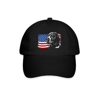 Beagle America Flag Dogs Dog Wilsigns - Baseball Cap - black/black - Front