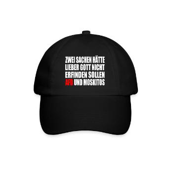 Against the right - Baseball Cap - black/black - Front