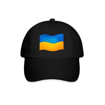 The flag of ukraine, ukrainian flag - Baseballkappe - Schwarz/Schwarz - Vorne