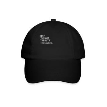 Millésime 1967 Anniversaire Homme Mythe Légende - Casquette classique - noir/noir - Devant