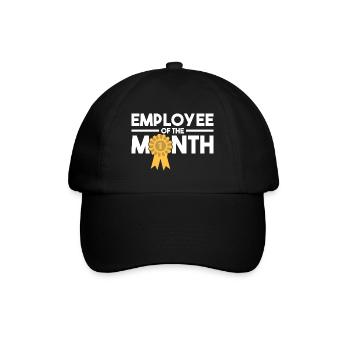 Employee of the Month Award Work Job - Baseball Cap - black/black - Front