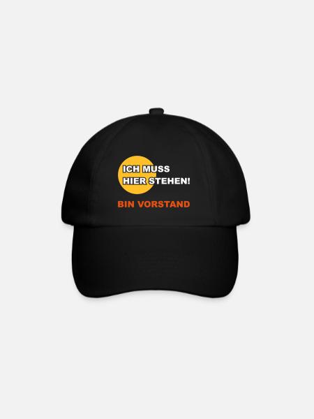 Vorstand - Baseballkappe - Schwarz/Schwarz