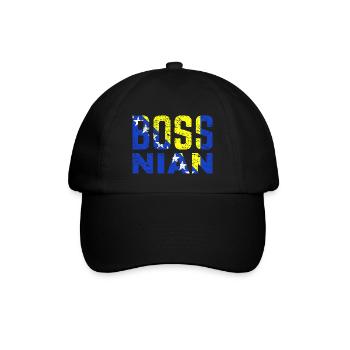 Bosniaque - Patron - Drôle - Casquette classique - noir/noir - Devant