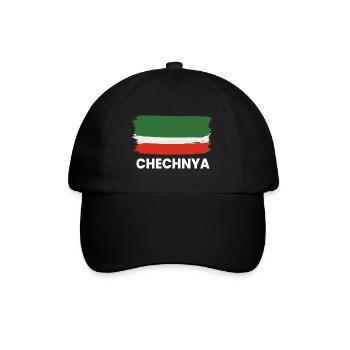 Chechnya Chechen Tschetschenien Tschetschene - Baseballkappe - Schwarz/Schwarz - Vorne