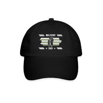 Papa Papa Fête des pères Soldat militaire - Casquette classique - noir/noir - Devant
