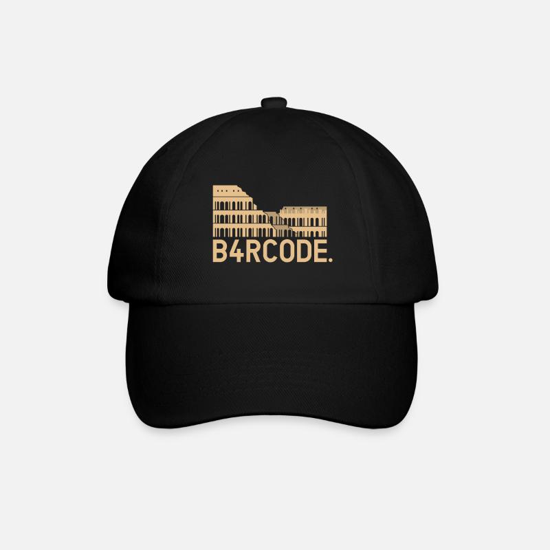 B4RCODE. Rome - Baseball Cap - black/black