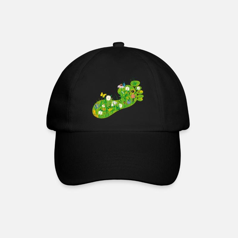 L'empreinte écologique - Casquette classique - noir/noir