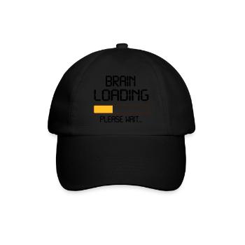 brain loading - Baseballkappe - Schwarz/Schwarz - Vorne