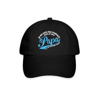 Parfait Papa - Casquette classique - noir/noir - Devant