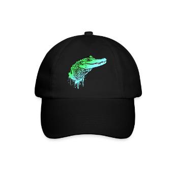 Crocodile crocodile lézard crocodile - Casquette classique - noir/noir - Devant