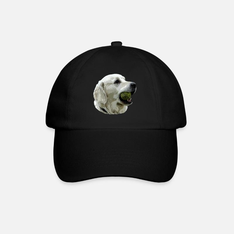 Labrador avec la bille - Casquette classique - noir/noir