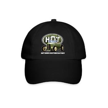 Hot rod - Baseball Cap - black/black - Front