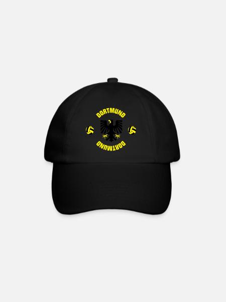 Dortmund (ID: 001013) - Baseballkappe - Schwarz/Schwarz