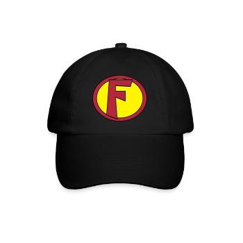 Super, Superheld, Superheldin, Hero, F - Baseball Cap - black/black - Front