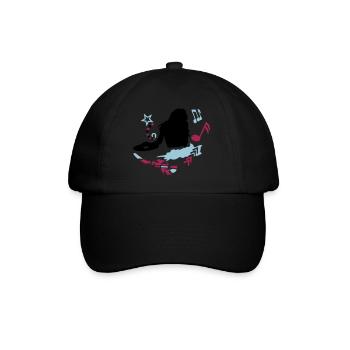female DJ - Baseball Cap - black/black - Front