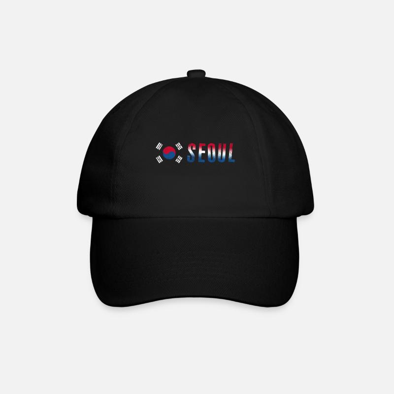 Séoul | Corée - Casquette classique - noir/noir