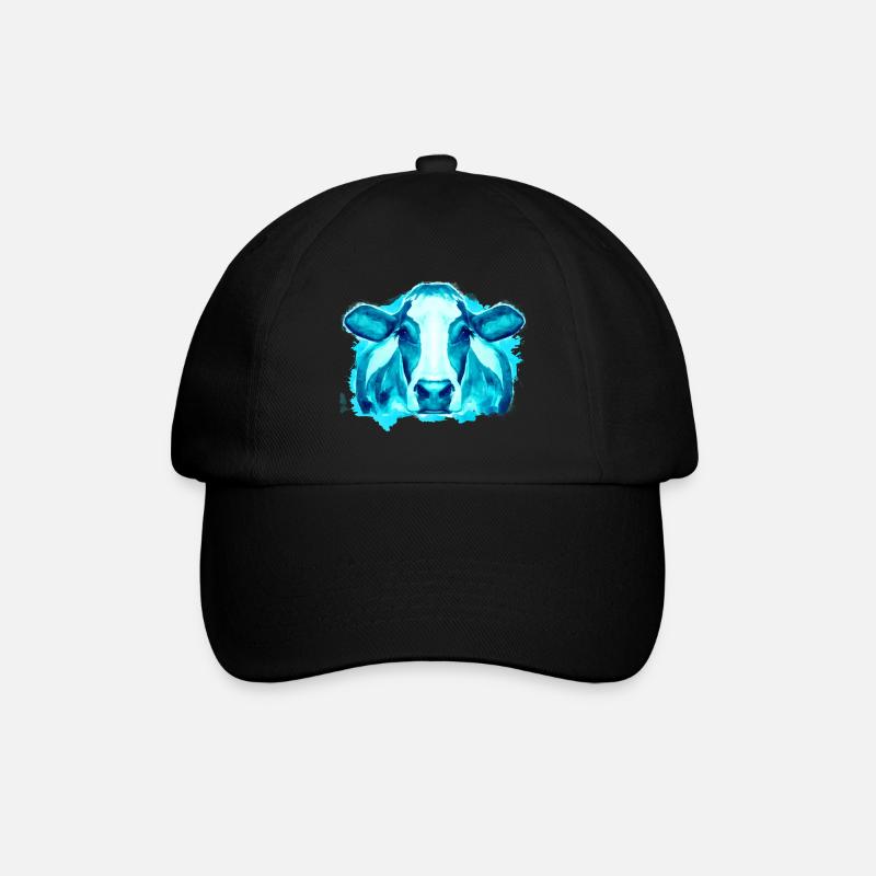 Cow cows - Baseball Cap - black/black