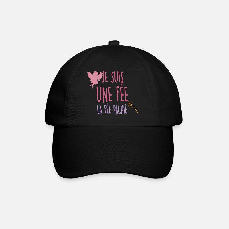 je suis une fée - Casquette classique - noir/noir