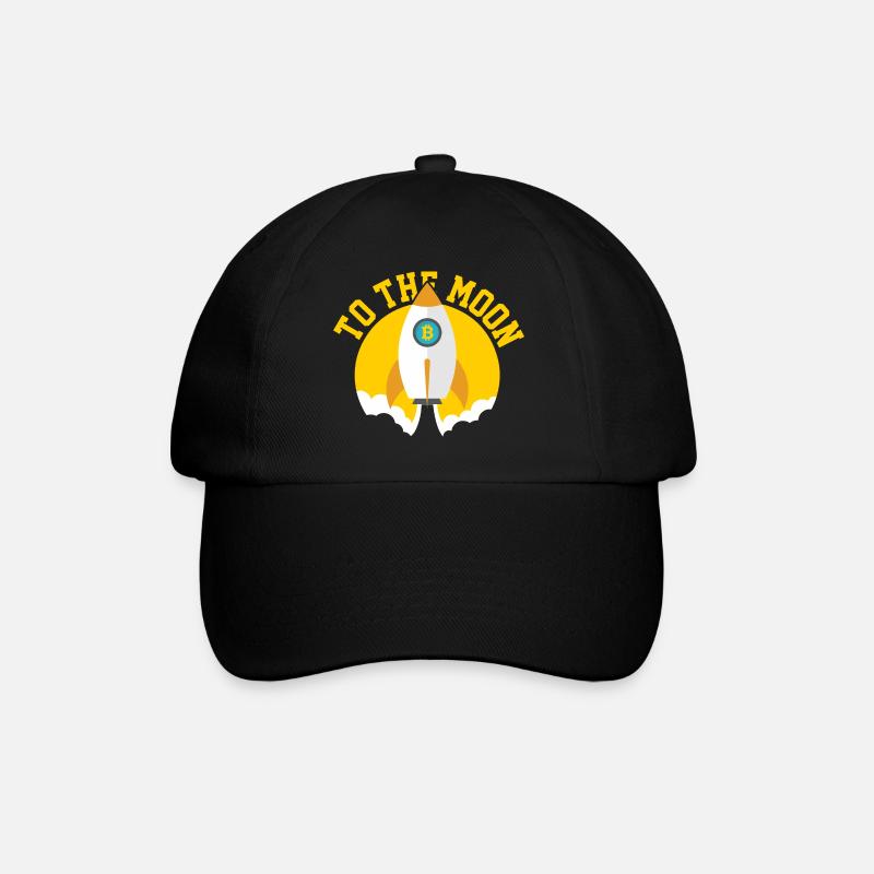 Crypto to the Moon, Bitcoin - Baseball Cap - black/black