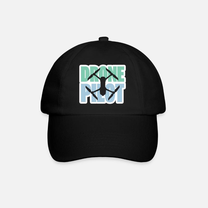 Drone Pilot Drone Drones Drone Drone Cadeau de course - Casquette classique - noir/noir