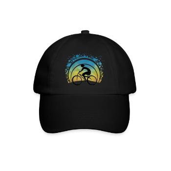 Radfahrer - Baseballkappe - Schwarz/Schwarz - Vorne