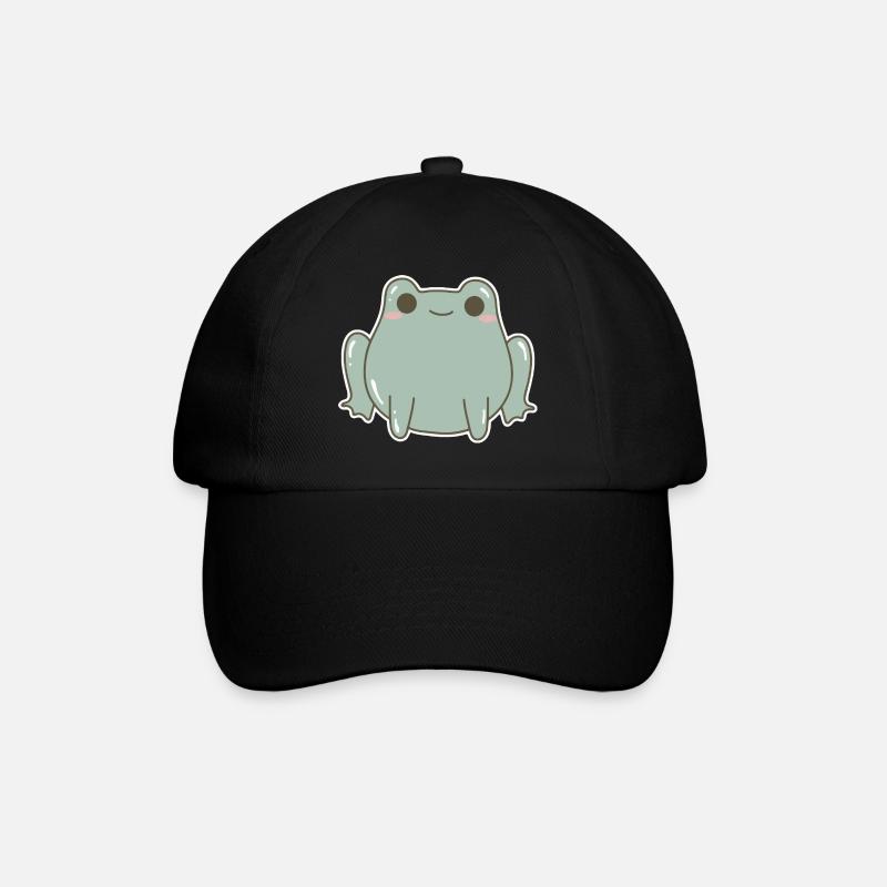 Frosch - Baseballkappe - Schwarz/Schwarz